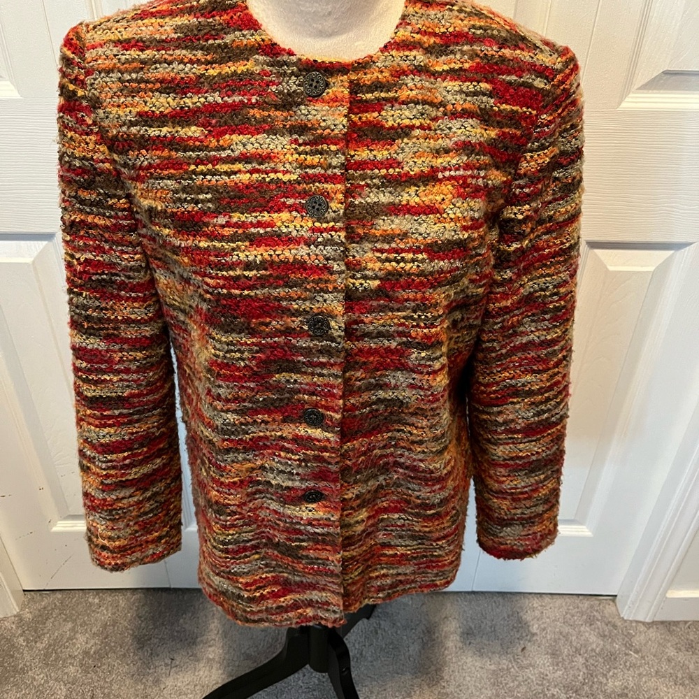Alfred Dunnar size 10Multicolor Textured Women's Jacket